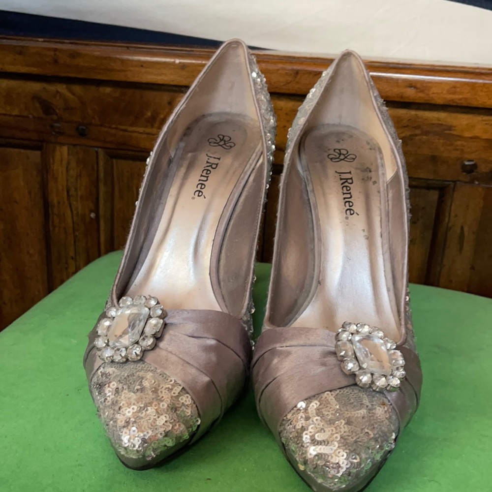 Metallic Silver Shoes, Size 11m
